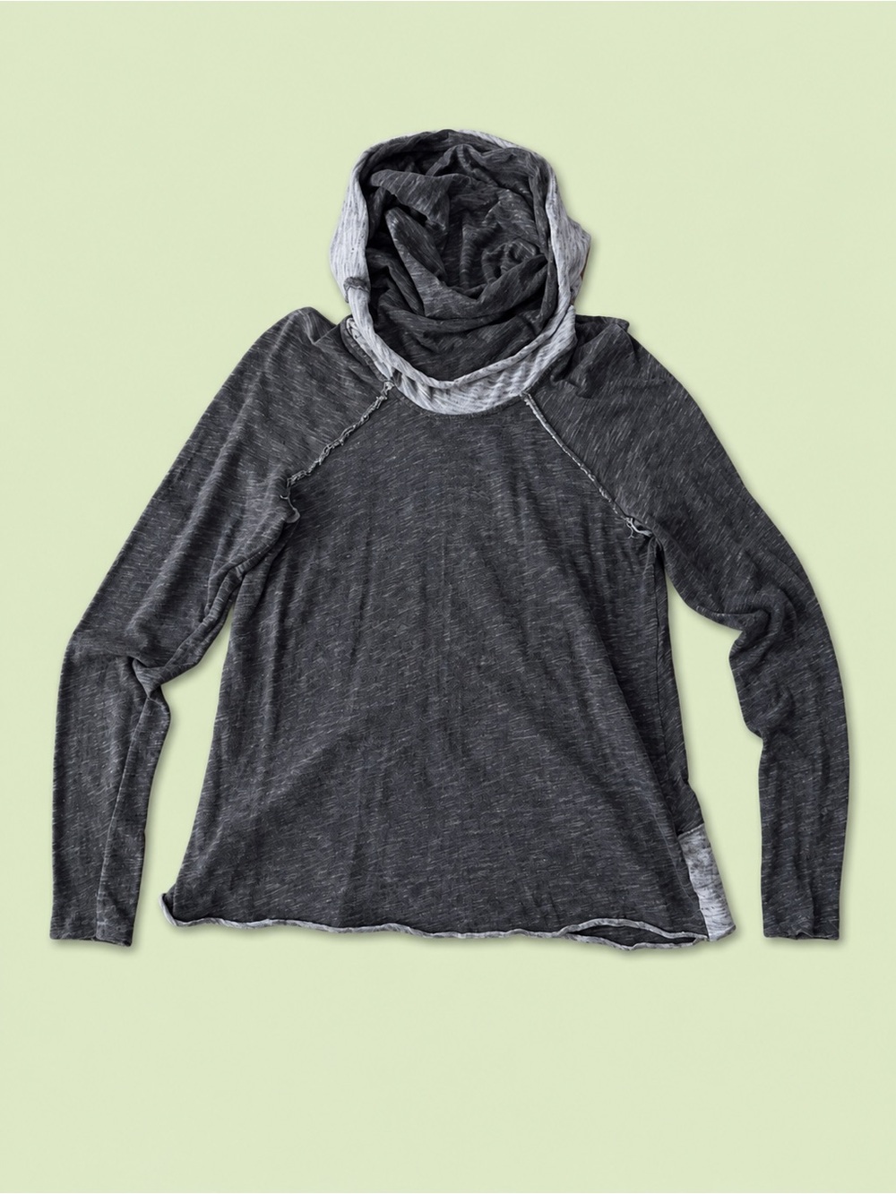 Free People FP Beach Two Body Corps Deux Cotton Cocoon Cowl Pullover - Picture 8 of 13
